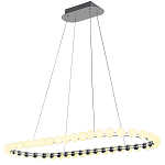 Люстра подвесная светодиодная с круглыми плафонами белого цвета PEARLS Suspension 100  варинант исполнения - 2 | Loft Concept в Саратове