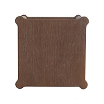 Приставной столик деревянный с резными ножками и нижней полкой Vintage Side Table Brown Wood варинант исполнения - 2 | Loft Concept в Саратове