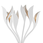 Торшер белый с плафонами в виде лепестков Delicate Flower варинант исполнения - 2 | Loft Concept в Саратове