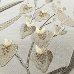 Обои с вышивкой ручной работы Moonlit Garden Original colourway on muslin варинант исполнения - 2 | Loft Concept в Саратове