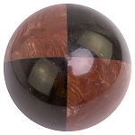 Шар декоративный из натуральных камней Лемезит и Змеевик Черный Natural Stone Spheres варинант исполнения - 1 | Loft Concept в Саратове