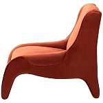 Дизайнерское кресло оранжевое в мягкой велюровой обивке Granger Armchair Orange варинант исполнения - 2 | Loft Concept в Саратове