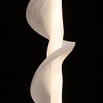 Люстра с белым скрученным плафоном Golden Swirl варинант исполнения - 5 | Loft Concept в Саратове