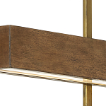 Люстра линейная прямоугольная Wooden Straight Shapes варинант исполнения - 1 | Loft Concept в Саратове