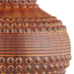 Настольная лампа темно-коричневая с тканевым абажуром в форме конуса Сhieftain варинант исполнения - 1 | Loft Concept в Саратове