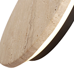 Бра с круглым плафоном из травертина Shaw Marble Lighting варинант исполнения - 2 | Loft Concept в Саратове