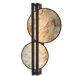 Бра из двух каменных дисков в металлической раме Constellation варинант исполнения - 1 | Loft Concept в Саратове