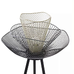 Торшер с трехъярусным плафоном из металлической сетки Metal Mesh Floor Lamp варинант исполнения - 4 | Loft Concept в Саратове