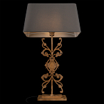 Настольная лампа на ажурном чугунном основании с серым абажуром Openwork Lamp варинант исполнения - 4 | Loft Concept в Саратове