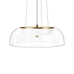 Подвесной светильник  с плоским прозрачным стеклянным плафоном Grada Light варинант исполнения - 4 | Loft Concept в Саратове