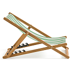 Шезлонг из акации и ткани Argentina варинант исполнения - 5 | Loft Concept в Саратове