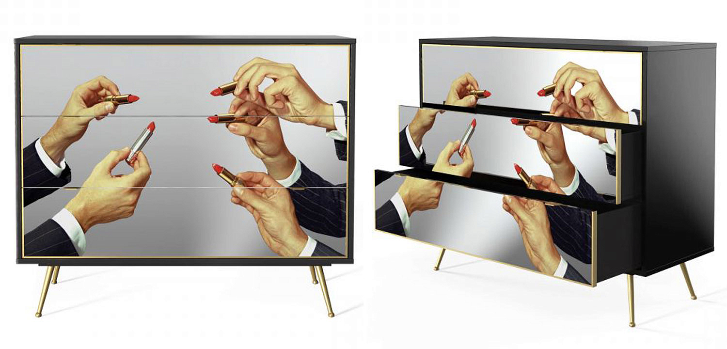 Комод Seletti Chest of Three Drawers Lipstick Комод Seletti Chest of Three Drawers Lipstick - Loft-Concept в Саратове