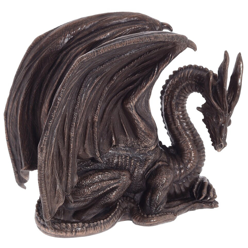 Декоративная статуэтка Дракон Dark Bronze Winged Dragon Statuette Коричневый Темная бронза Декоративная статуэтка Дракон Dark Bronze Winged Dragon Statuette Коричневый Темная бронза в Саратове | Loft Concept