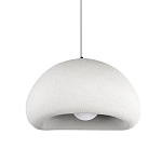 Подвесной светильник с куполообразным белым фактурным абажуром Sergey Makhno варинант исполнения - 1 | Loft Concept в Саратове