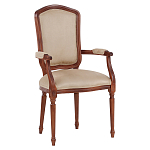 Стул с подлокотниками из натурального бука бежевый Solid Luxury варинант исполнения - 2 | Loft Concept в Саратове