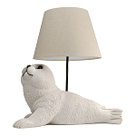 Настольная лампа в детскую Белый морской котик варинант исполнения - 1 | Loft Concept в Саратове