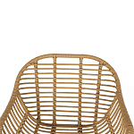 Стул с ротанговым плетением Wicker Half Chair с подлокотниками варинант исполнения - 4 | Loft Concept в Саратове