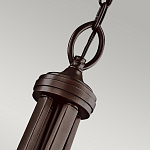 Люстра подвесная с двойным круглым плафоном из органзы и матового стекла Kichler варинант исполнения - 7 | Loft Concept в Саратове