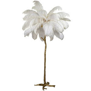 Торшер Белые страусиные перья Feather Lamp A MODERN GRAND TOUR