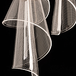 Люстра каскадная с 10-ю прозрачными плафонами Wave Line варинант исполнения - 9 | Loft Concept в Саратове