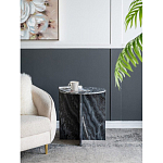 Столик кофейный с столешницей из черного мрамора Compact Black Marble Table варинант исполнения - 8 | Loft Concept в Саратове