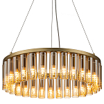 Люстра со стеклянными цилиндрическими плафонами Luminous Cylinders Amber Round варинант исполнения - 3 | Loft Concept в Саратове