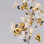 Торшер в виде белых и золотых цветов каллы Refined Taste of Light варинант исполнения - 3 | Loft Concept в Саратове