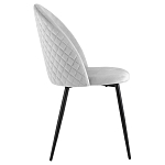 Мягкий стул в сером велюре Miruna Chair варинант исполнения - 5 | Loft Concept в Саратове