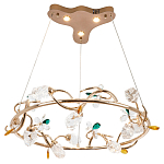 Люстра с хрустальными плафонами и декором Alvere Crystal Chandelier варинант исполнения - 2 | Loft Concept в Саратове