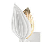Бра белое в виде цветка White Floral Motif варинант исполнения - 1 | Loft Concept в Саратове