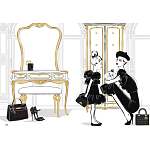 Megan Hess. Te Lttle Blk Dess варинант исполнения - 8 | Loft Concept в Саратове