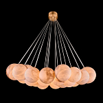 Люстра подвесная круглая с сферическими плафонами из натурального камня Glowing Spheres варинант исполнения - 1 | Loft Concept в Саратове