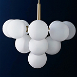 Люстра круглая со стеклянными сферами Maleficent варинант исполнения - 1 | Loft Concept в Саратове