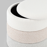 Пуф Three Colors в ткани букле из трех цветов  варинант исполнения - 4 | Loft Concept в Саратове