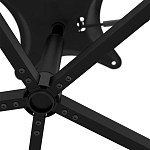 Стул с мягкой черной обивкой из велюра и подъемно-поворотным механизмом на колесиках Harper Black варинант исполнения - 6 | Loft Concept в Саратове