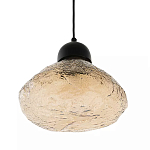 Подвесной светильник с янтарным фактурным плафоном Lamp with Frozen Glass Effect варинант исполнения - 1 | Loft Concept в Саратове