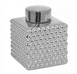 Сосуд с крышкой Chaplet Silver Small