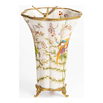 Ваза из фарфора с бронзовой стрекозой  Paradise Dragonfly варинант исполнения - 2 | Loft Concept в Саратове