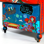 Кресло "Умный Умник" Rick and Morty graffiti chair натуральная кожа  варинант исполнения - 8 | Loft Concept в Саратове