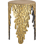 Столик дизайнерский Copper streaks варинант исполнения - 1 | Loft Concept в Саратове