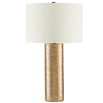 Настольная лампа золотая с цилиндрическим абажуром Golden Mosaic варинант исполнения - 2 | Loft Concept в Саратове