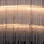 Люстра круглая с прозрачными стеклянными трубками Nembus варинант исполнения - 4 | Loft Concept в Саратове