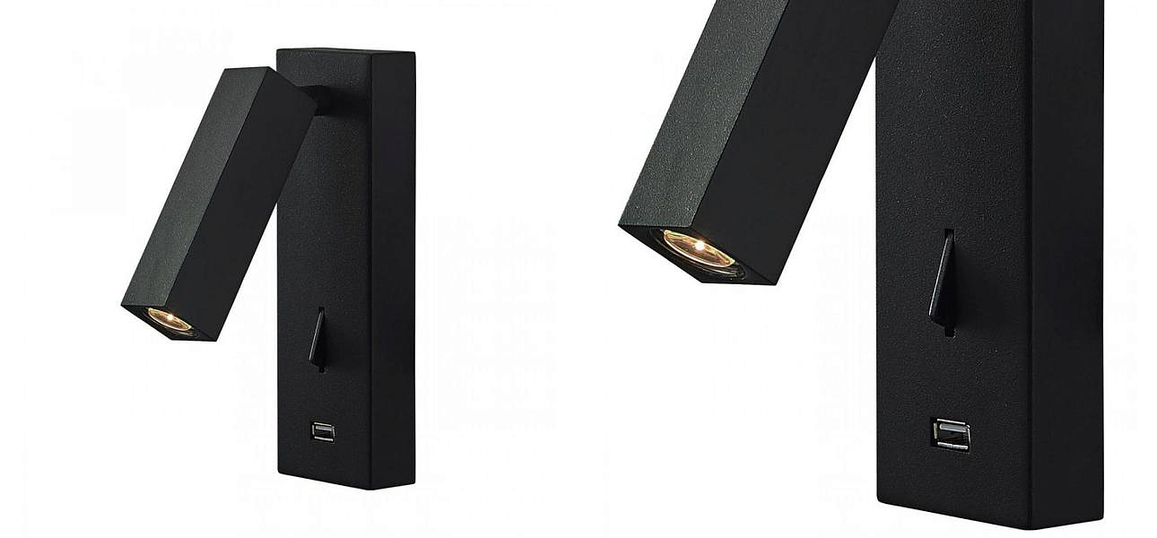 Бра Chelsom WALL LED DOCK Black USB Бра Chelsom WALL LED DOCK Black USB - Loft-Concept в Саратове