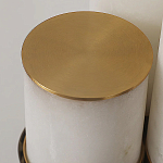 Торшер геометрический с тремя мраморными плафонами Marble Tripod варинант исполнения - 9 | Loft Concept в Саратове