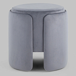 Пуф Alice Poof Grey Серый велюр варинант исполнения - 2 | Loft Concept в Саратове