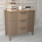 Комод коричневого цвета с 3-мя ящиками Harper Line варинант исполнения - 2 | Loft Concept в Саратове