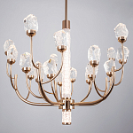 Люстра с декором в виде кристаллов из хрусталя Kenneth Crystal Stone Chandelier 20 варинант исполнения - 3 | Loft Concept в Саратове