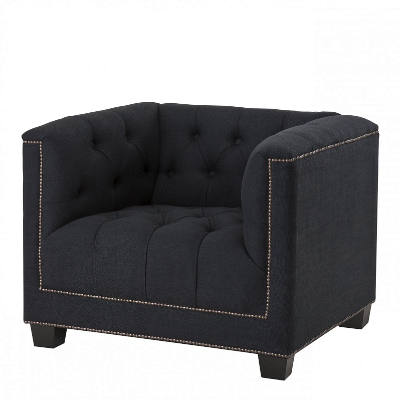 Кресло Eichholtz Chair Paolo Black Черный Кресло Eichholtz Chair Paolo Black Черный в Саратове | Loft Concept