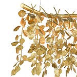 Люстра золотая с декором в виде веток эвкалипта Eucalyptus Branches варинант исполнения - 1 | Loft Concept в Саратове