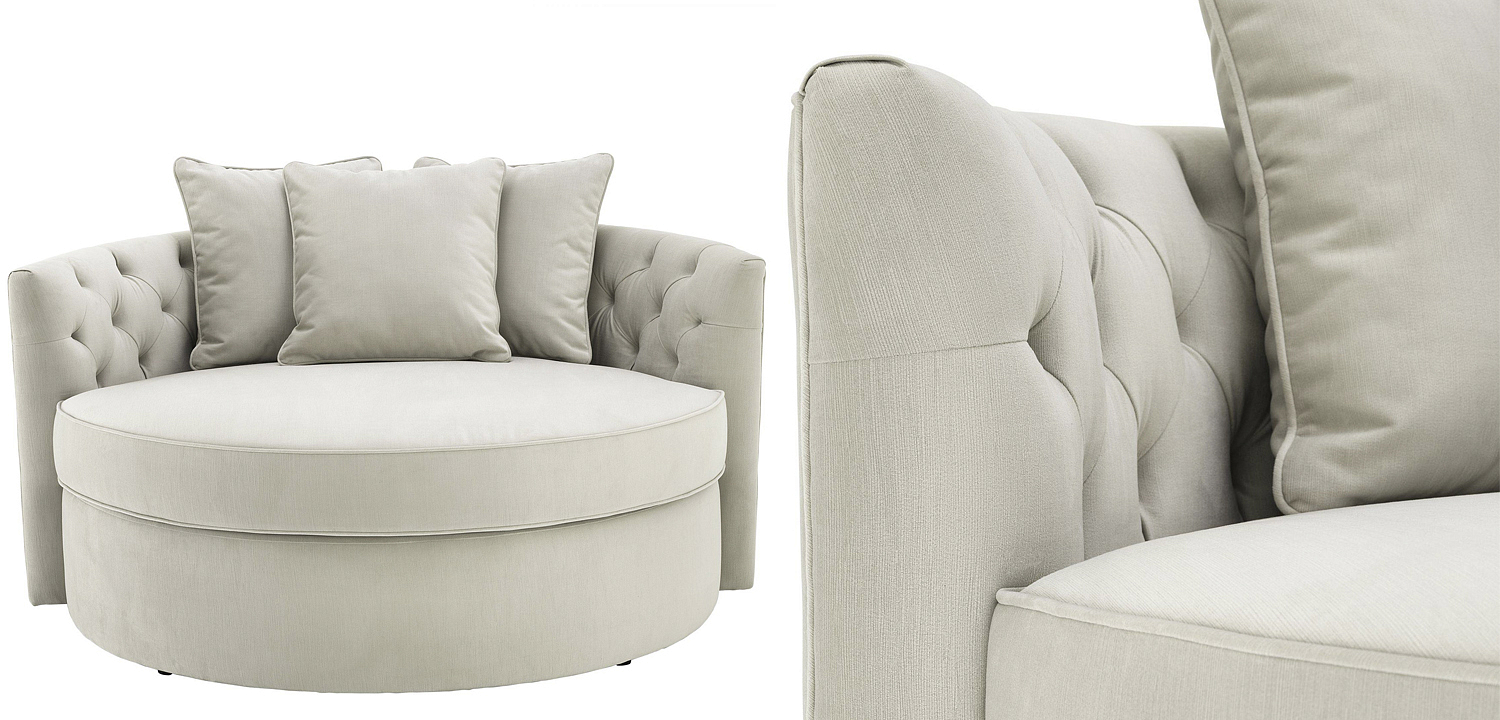 Диван Eichholtz Sofa Carlita Pebble grey Диван Eichholtz Sofa Carlita Pebble grey - Loft-Concept в Саратове